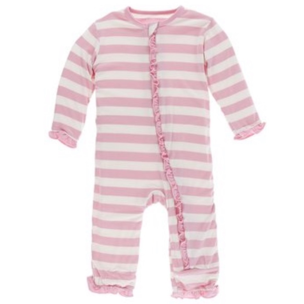 Kickee pants pink lotus coverall